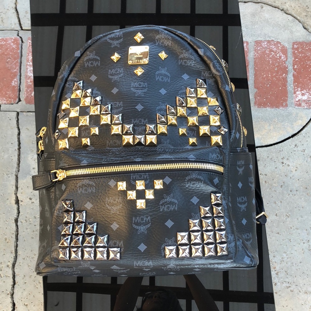 MCM Stud Backpack